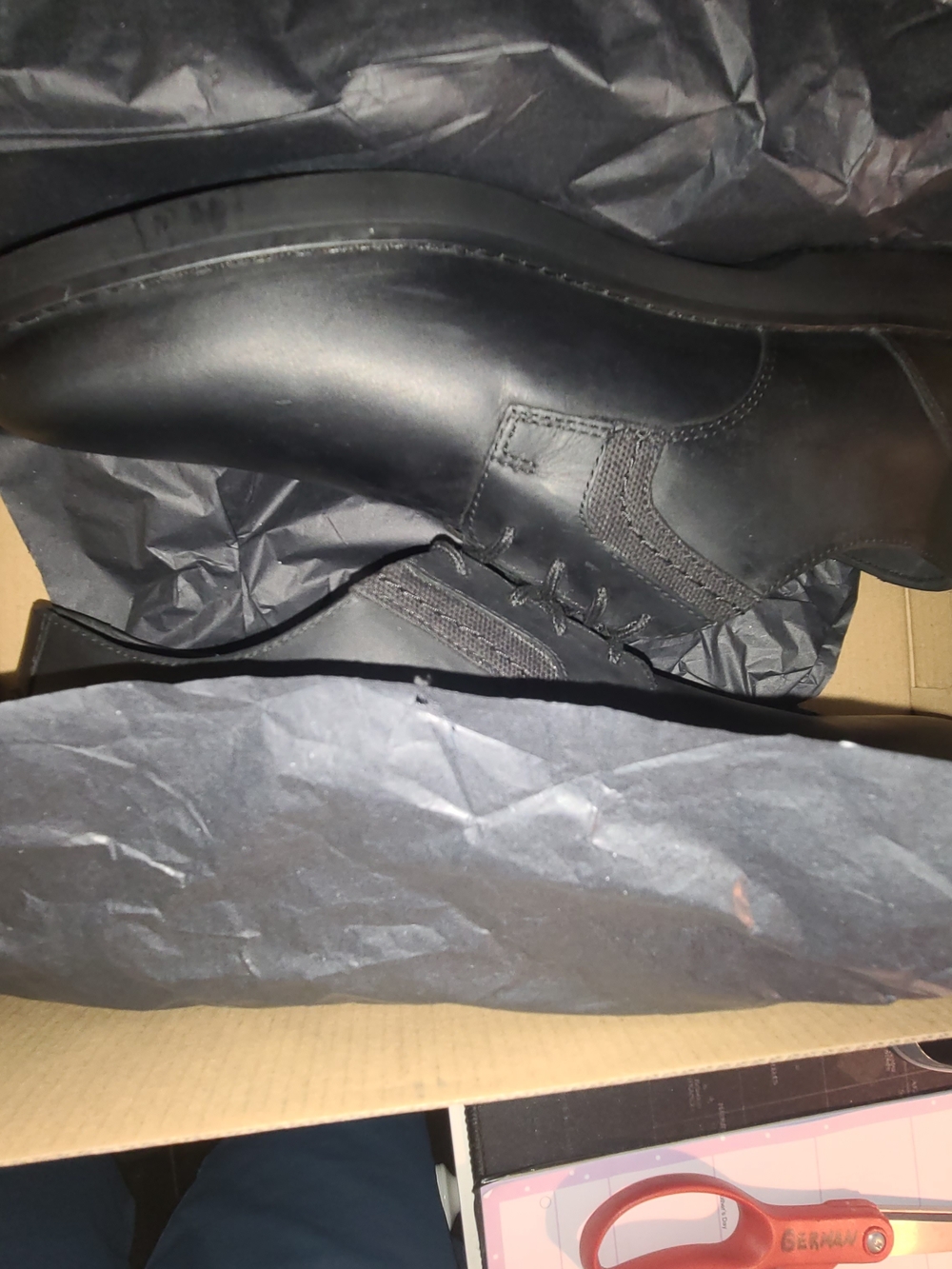 Sperry Newman Oxford Black Leather Men's Shoe - Picture 14 of 16